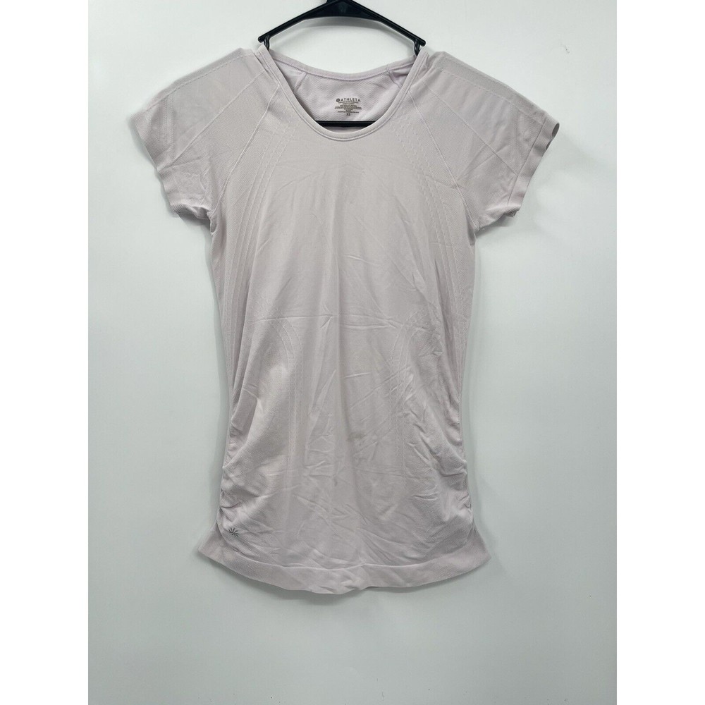 Athleta Sz XS Light Purple Short Sleeved Speedlight Tee